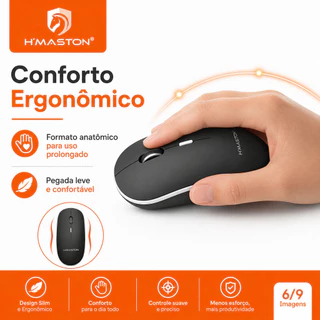 H'maston E-1600 Mouse Sem Fio Para Notebook Mouse Gamer Sem Fio Mause Mouse Bluetooth Mouse Ergonômico Sem Fio