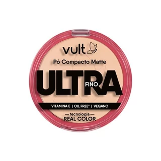 Pó Compacto Matte Ultrafino Cor V410  9G Vult em Oferta na Shopee