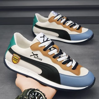 2025 Novos Sapatos Casuais De Couro Sintético Masculino Calçados Esportivos