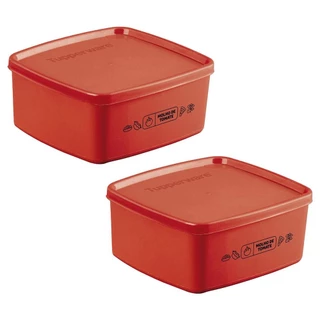 kit com 2 Potes Herméticos Tupperware Jeitosinho Molho de Tomate 400ml em Oferta na Shopee