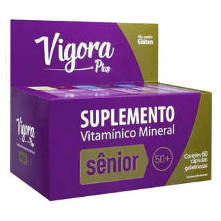 Suplemento Vigora Plus Sênior Com 60 Cápsulas - Prati em Oferta na Shopee