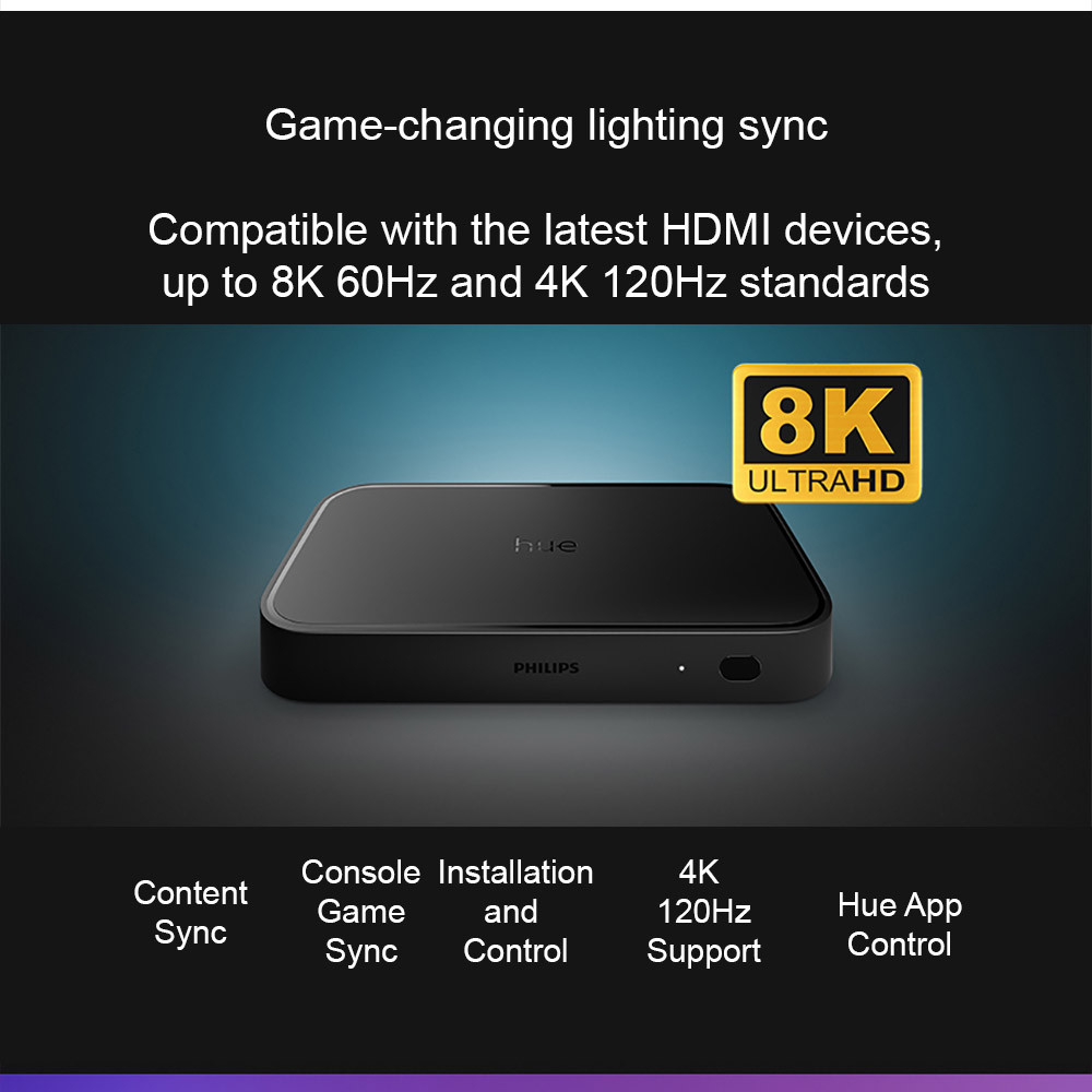 Philips Korea HUE SYNC BOX V2 HDMI 2.1 8K Lighting Entertainment