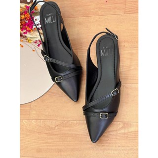 Sapatilha Aberta Donatella Shoes Slingback Nó Rasteira Chinelo