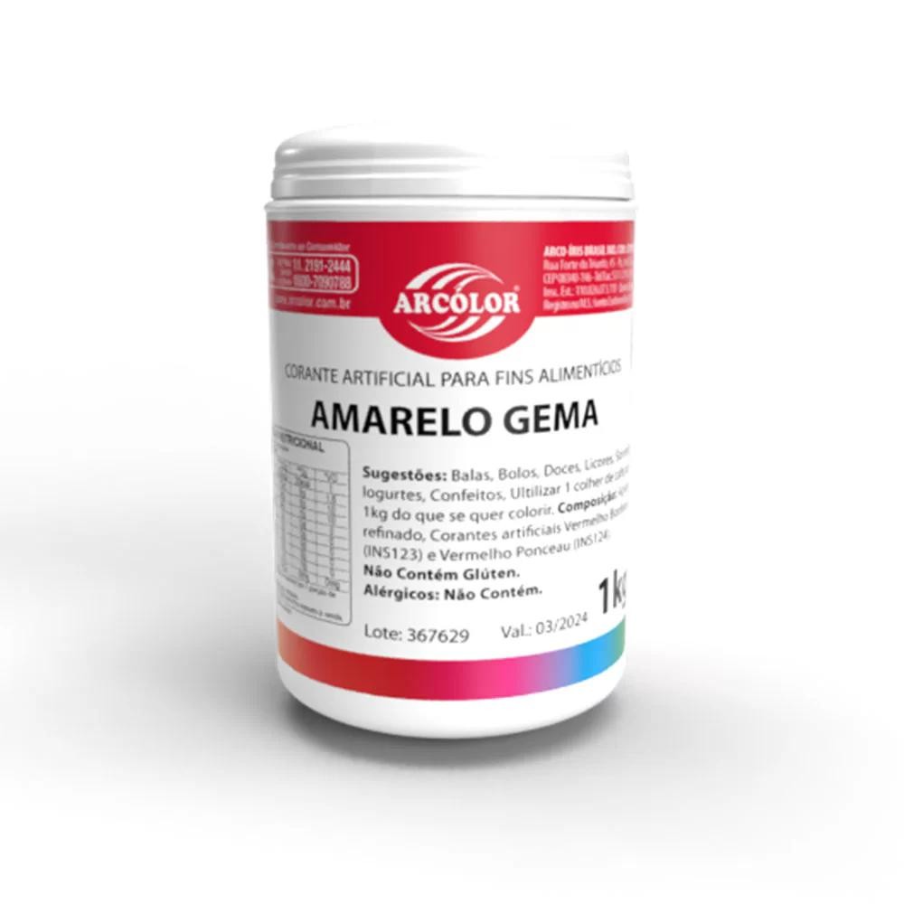Corante Amarelo Gema Arcolor 1KG