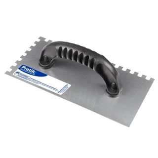 Desempenadeira Aço Dentada Pratik 25,5X12cm Cabo Plástico em Oferta na Shopee