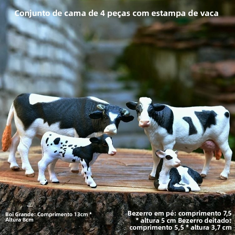 Modelo de Vaca Animal Realista Brinquedo de Vaca Vaca de Leite Realista ...