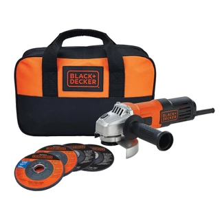 Esmerilhadeira Angular BLACK+DECKER G650K5 115mm 650W Com 4 Discos e Bolsa 110V e 220V