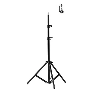 Tripé Profissional 2.1 Metros + Suporte Para Celular Câmera