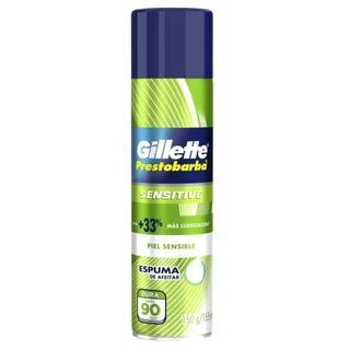 Espuma de Barbear Gillette Prestobarba Pele Sensível 150g em Oferta na Shopee