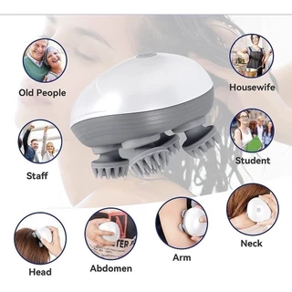 Massageador elétrico portátil pequeno de cabeça, ombro e pescoço em Oferta na Shopee
