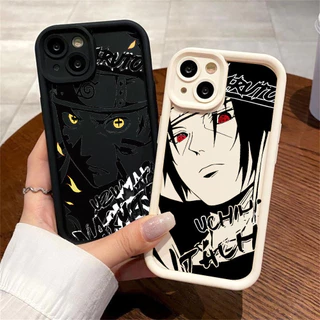 Capinha Para iPhone 13 iPhone11 16 15 Pro Max 15 Plus 14 13 12 11Pro 12Pro XR Naruto e Sasuke Capa Macia De Case