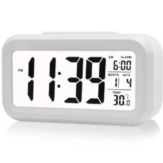 Relógio LCD 13x7CM De Controle De luz Óptica De Mesa Digital Com Sensor De Temperatura Inteligente em Oferta na Shopee