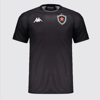 Camisa Kappa Botafogo PB Pré Jogo 2025 Preta