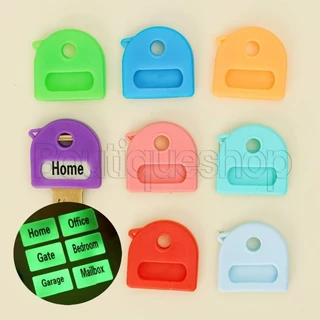 Protetor Luminoso De Identificadores De Chave De Silicone-Acessórios De Manga Fluorescente-Com 12 Etiquetas Em Branco-Ca