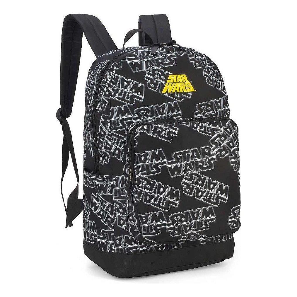 Mochila Escolar Star Wars Preta Luxcel | Shopee Brasil