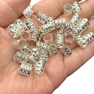 Kit 300 Anéis Reguláveis Para Trança Box Braids/Jumbo Twist e Dreads–Cores Prata/Dourado/Colorido Sortido e Modelo Coroa em Oferta na Shopee