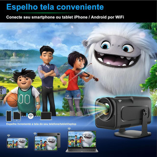 Mini Projetor 4K Portátil HY320 | Android, Full HD, Wifi e Bluetooth — foto 8 — Achou Levou Brasil