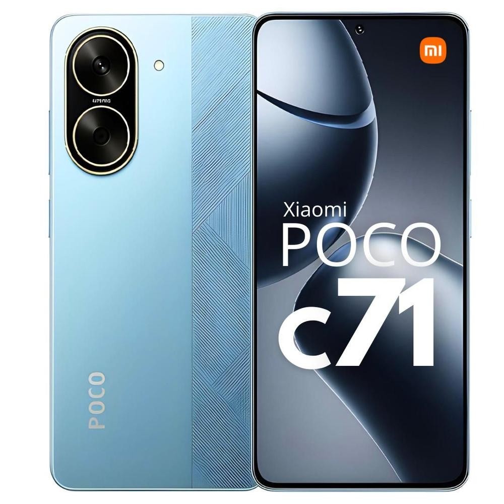 Celular POCO C71 128GB 6GB RAM Tela 120Hz Câmera 50MP Bateria