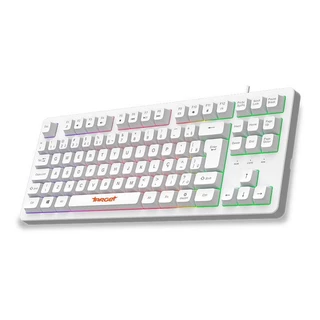 Teclado Gamer TGT M90B, Rainbow, ABNT2, Branco, TGT-M90B-RBW01