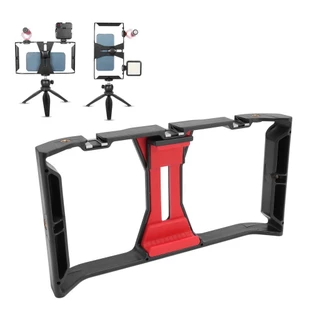 Phone Video Cage Portable Widely Compatible Grip Stabilizer for Live Broadcast