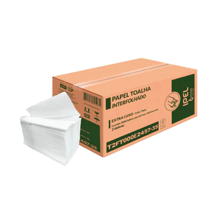Papel Toalha Interfolha Laminado 2 Dobras Folha Tripla Fit Extra Luxo 2.000 folhas Ipel em Oferta na Shopee