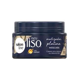 Salon Line Mascara Meu Liso Platina Pt 300G - em Oferta na Shopee