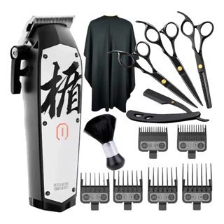 Maquina De Cortar Cabelo Madeshow M10 Tesouras Profissionais