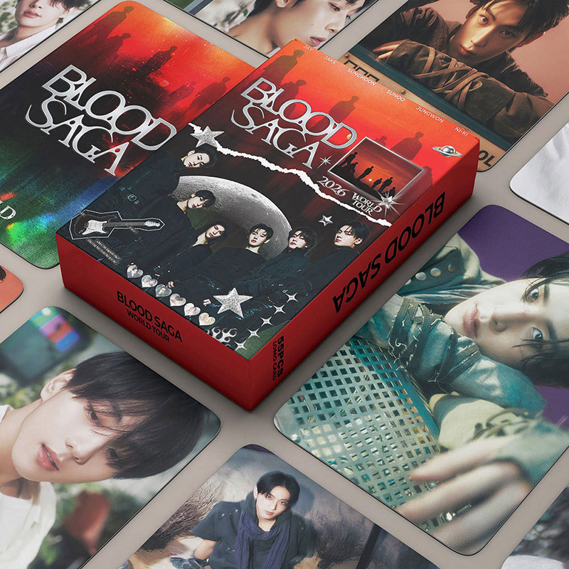 55pcs/box ENHYPEN Photocards BLOOD SAGA Álbum KPOP LOMO Cartão De