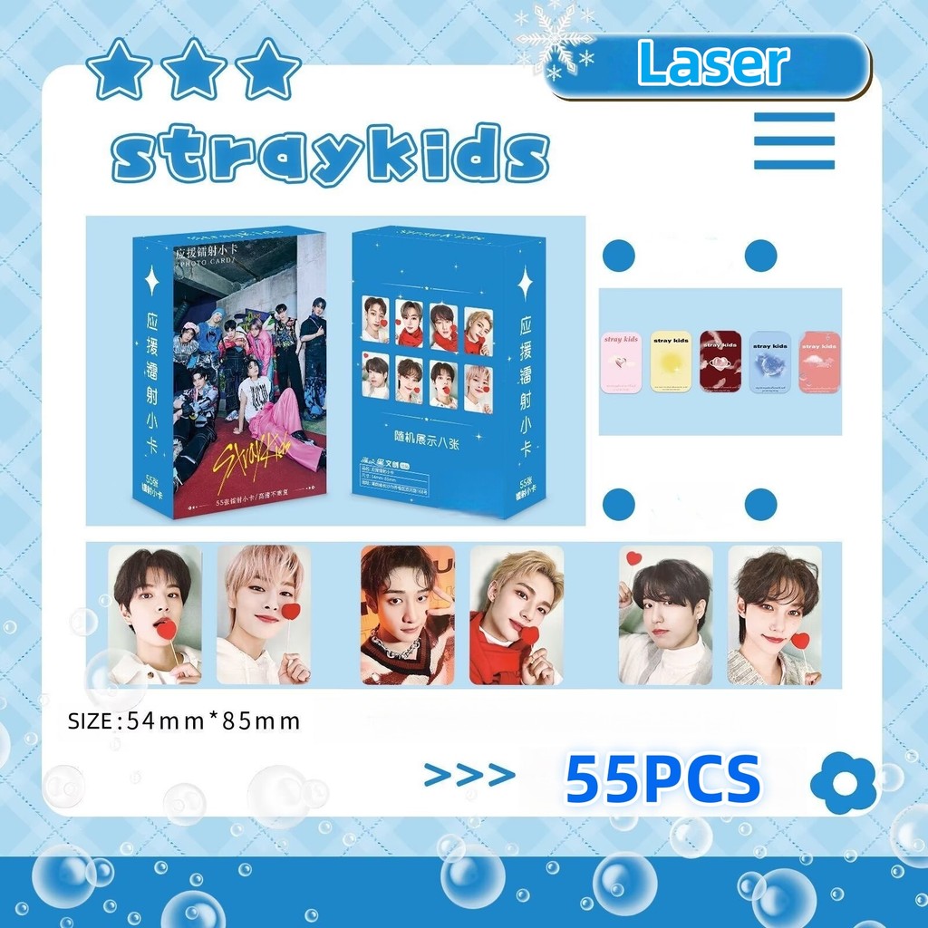 55pcs STRAY KIDS SKZ HOP Lomo Cartões ATE Perder My Breath Magic