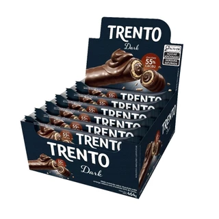 Chocolate Trento Wafer Dark 29g - Embalagem com 16 Unidades em Oferta na Shopee