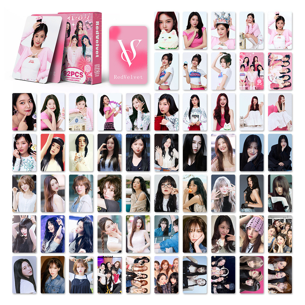 KPOP 92pcs/box Red Velvet Photocards Red Velvet KPOP LOMO Card