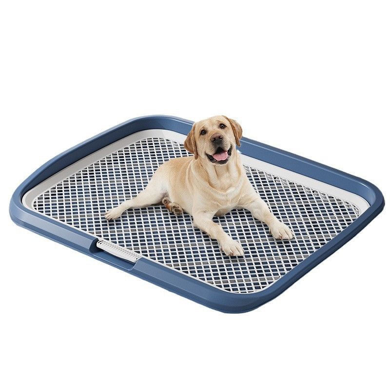 Banheiro para Cães Extra Grande para Cães Pequenos, Médios e Grandes, Cerca Alta e Plana, Urinol Anti-Splash com Suporte