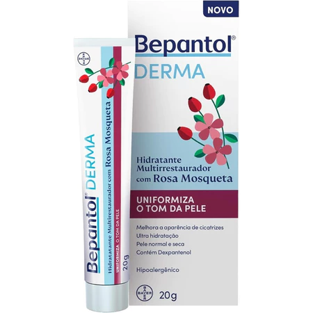 Bepantol Derma Pink Mosqueta , Hidratante Multi-Restorer Hipoalergênico , 20g Bepantol Derma Pink Mosqueta , Hidratante Multi-Restorer Hipoalergênico , 20g