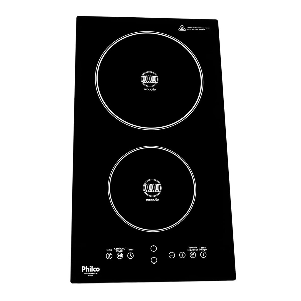 Imagem do produto Cooktop de Indução Philco 2 Queimadores 9 Níveis PCT02P 220V
