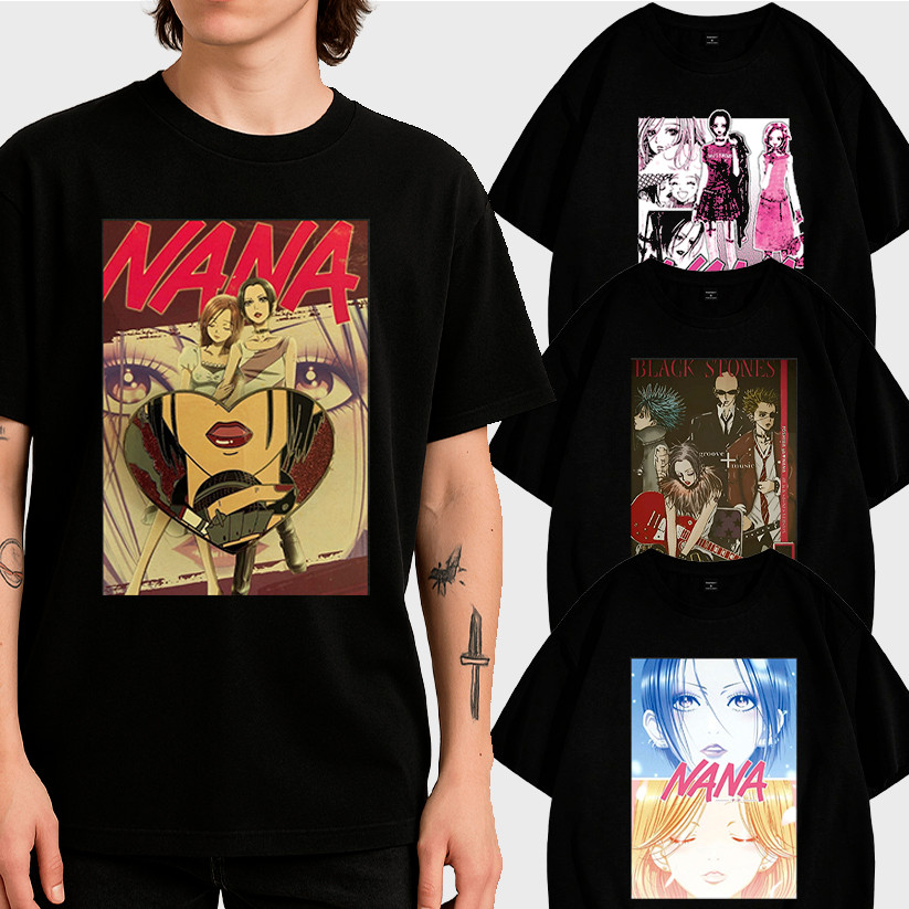 Camiseta Básica Anime Nana Camisa 100% Algodão Streetwear Temos