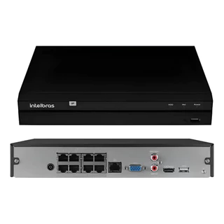 Nvr Intelbras 8 Portas Poe Gravador Vídeo Ip Nvd 1408 P