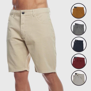 Oscar Bermuda Sarja Colorida Jeans Premium Masculino Diversas Cores