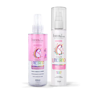 Kit Protetor Térmico E Body Splash Magia De Unicórnio Forever Liss em Oferta na Shopee