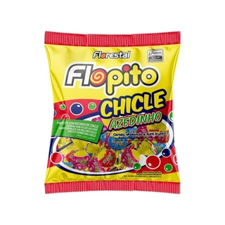 Pirulito Florestal Flopito Chicle Sortido Azedinho 500g em Oferta na Shopee