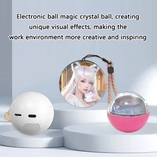 Esfera Cristais LED Místico Estone Design Eficiente Energia ABS E Display Ilusão Mesa Vidro