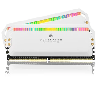 Memória DDR4 Corsair Dominator Platinum RGB, White, 16GB (2x8GB), 3200MHz, CMT16GX4M2C3200C16W