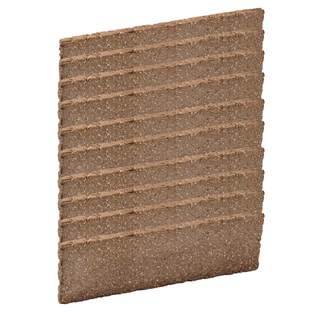 Kit com 10 Tijolo Refratário Filete para Churrasqueira Lareira Fogão Fachada DeRosso 24x7x1cm