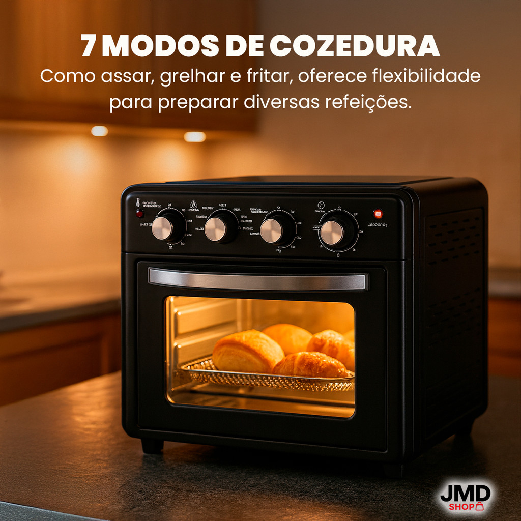 Forno Elétrico E Air Fryer 30l Com Convecção Saudável 1600w