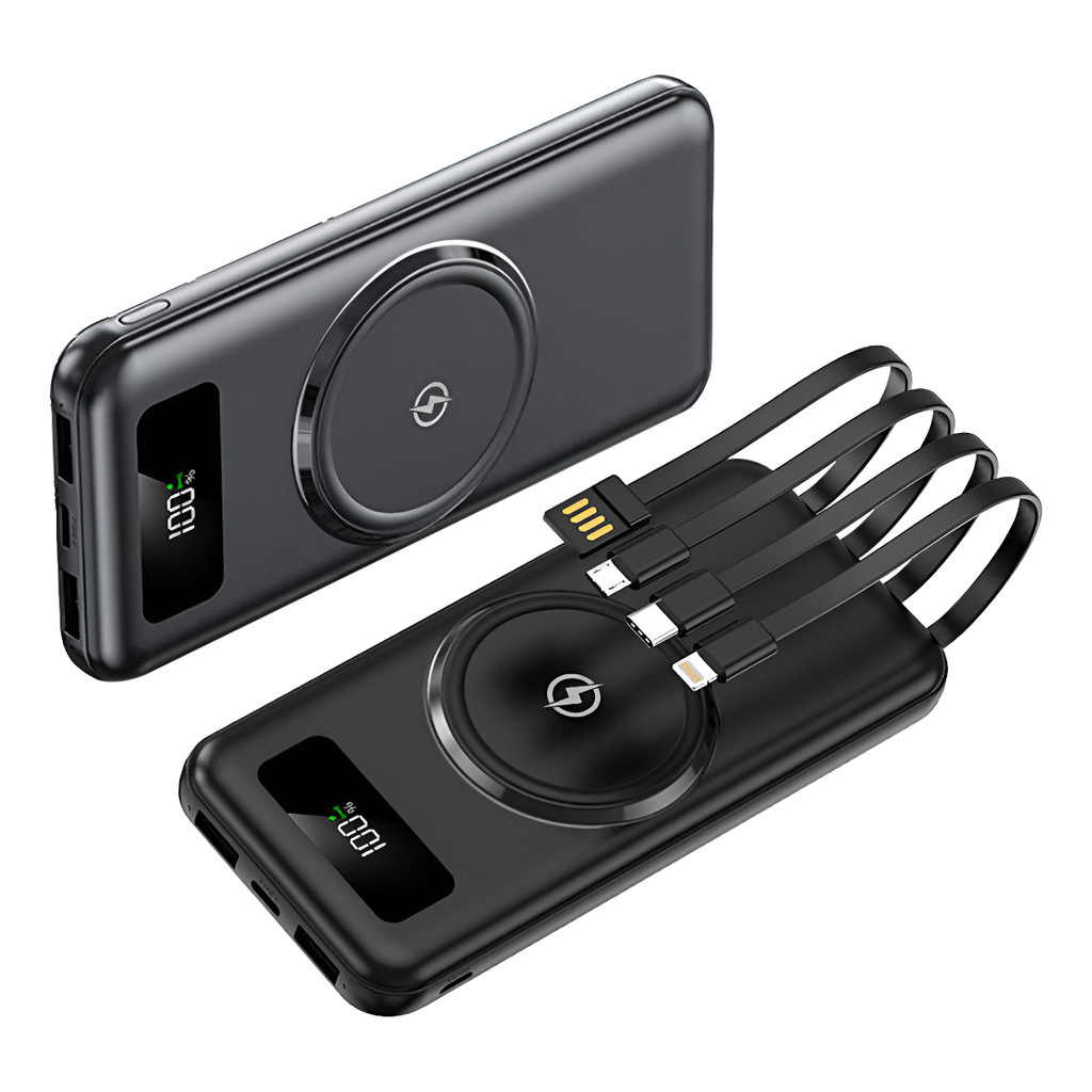 Power Bank Carregador Indução Magnético 20000mah 2a 4 Fios | Shopee Brasil