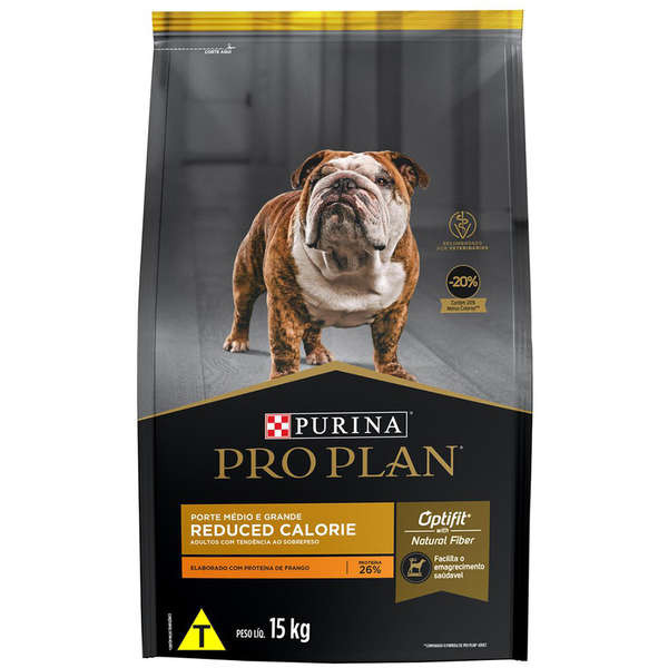 Ração Pro Plan Caes Adultos Raças Medias e Grandes Redução de Peso 15KG em Oferta na Shopee
