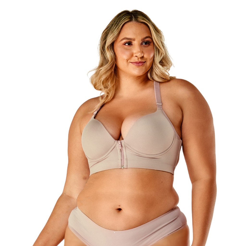 Sutiã Com Fecho Frontal Zíper Plus Size Vi Lingerie 110422