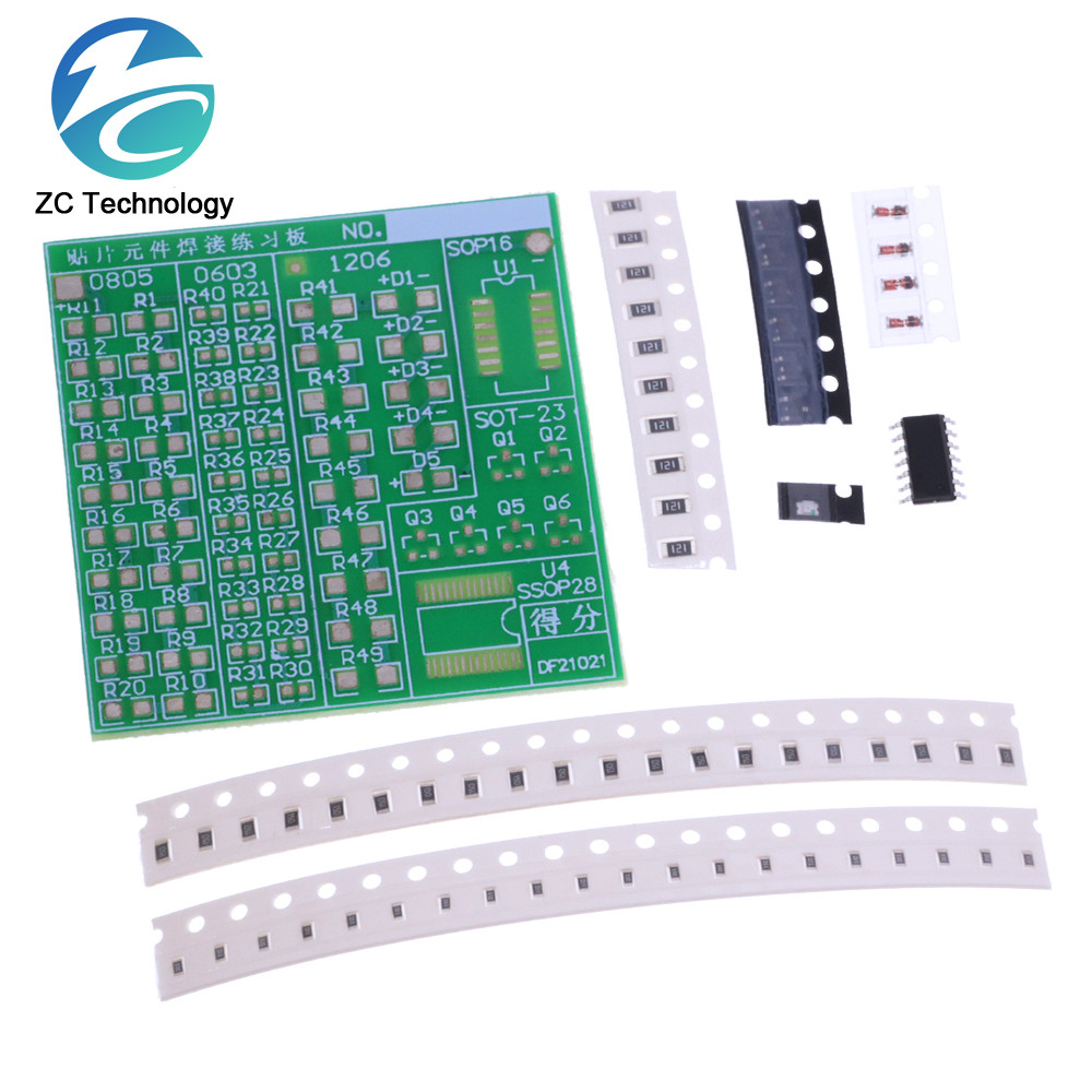 Kit di elettronica LED per circuito stampato SMD per esercizi di saldatura x Pro
