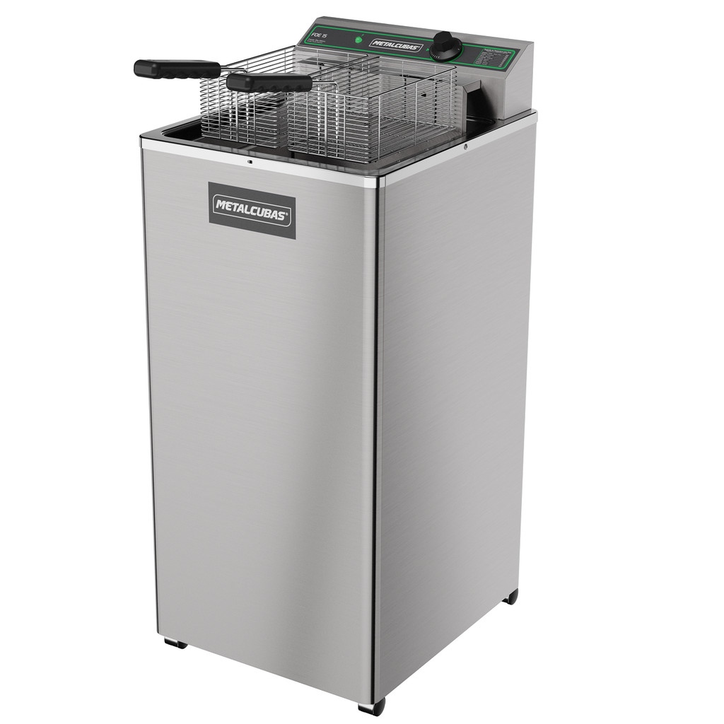 Fritadeira industrial Zona Fria Metalcubas FOE15P 15l 220V
