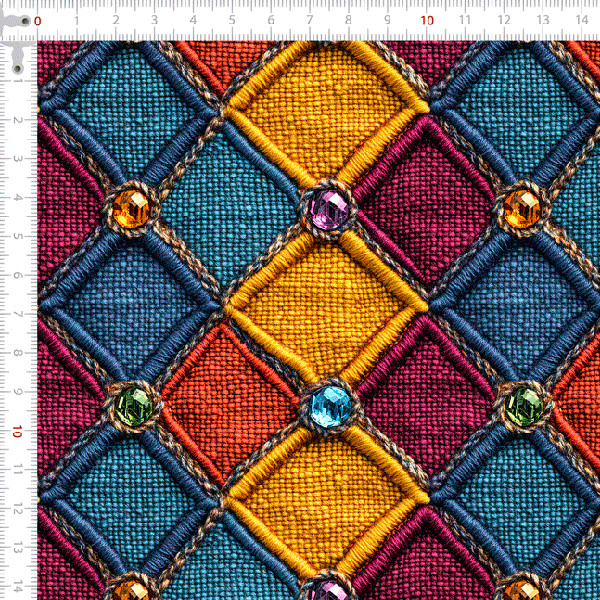 Tecido Tricoline Digital 3D Patchwork de Luxo Costura Pano DIY ...