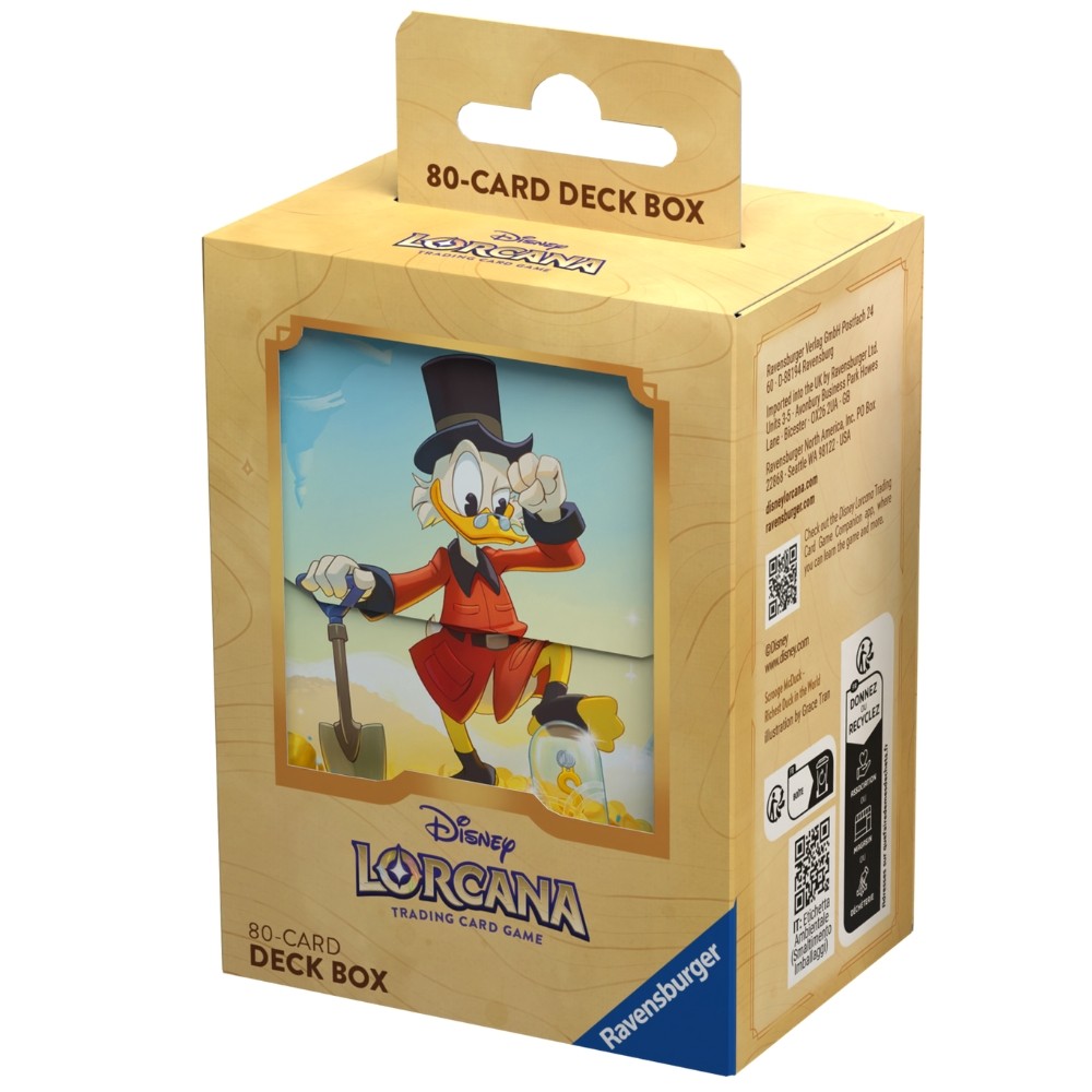 DECK BOX SCROOGE MCDUCK TIO PATINHAS DISNEY LORCANA SET 3 80 CARDS TCG ...